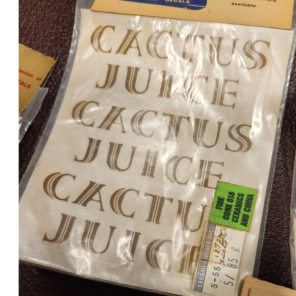 NOS Lot of ceramic Decals Liquor Types  Lot‎ of 29 - Picture 8 of 9